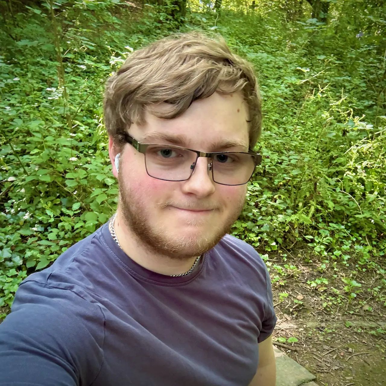 Jack surrounded by trees in the Sheffield General Cemetery