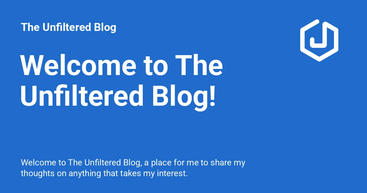 The Unfiltered Blog logo